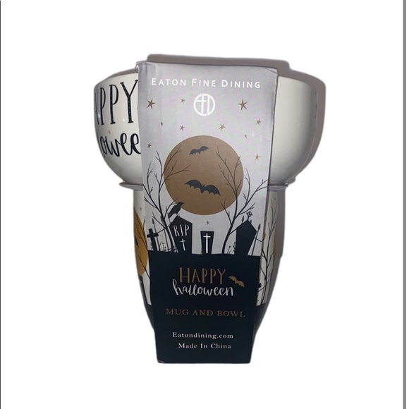 Eaton Fine Dining Happy Halloween Bowl/Mug Set - Picture 4 of 4